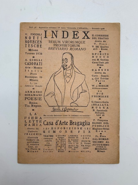 Index rerum virorumque prohibitorum... Bull. 98...Gennaio 1926
